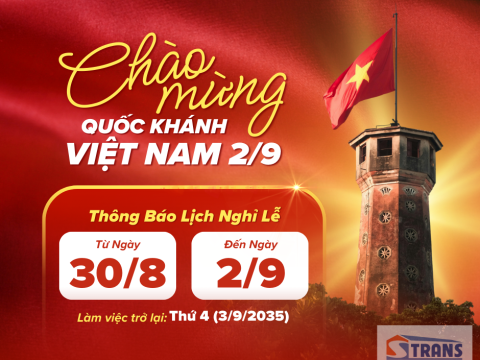 THÔNG BÁO NGHỈ LỄ QUỐC KHÁNH 2/9/2025