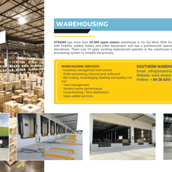 STRANS: Giải pháp kho bãi toàn diện tại miền Nam Việt Nam